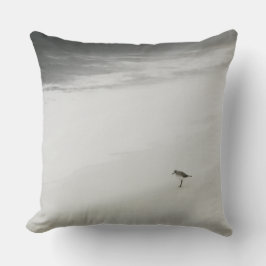 Sandpiper am Strand Kissen