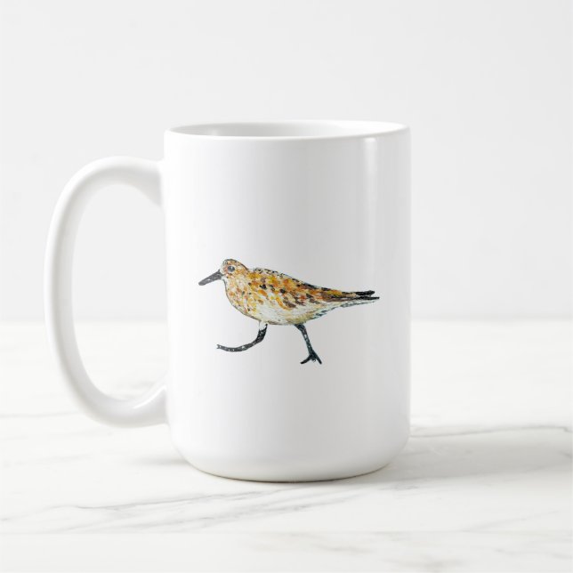 Sandpiper Beach Shorebird Kaffeetasse (Links)