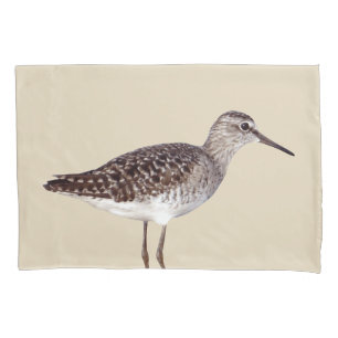 Sandpiper Bird & Sandy Beige Kissenbezug