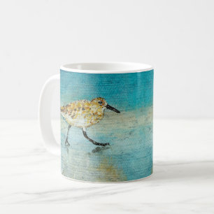 Sandpiper Coastal Bird Wading Ocean Beach Kaffeetasse