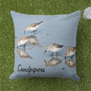 Sandpiper Sea Birds Throw Kissen