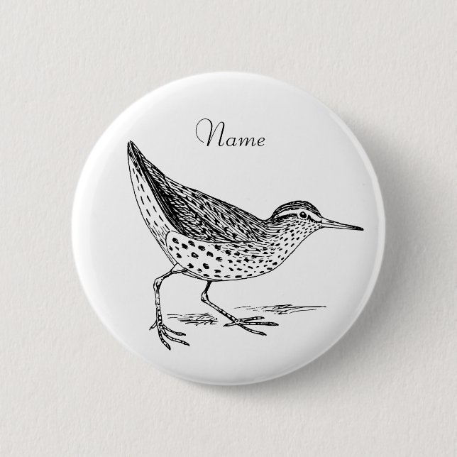 Sandpiper Shorebird Thunder_Cove Button (Vorderseite)