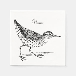 Sandpiper Shorebird Thunder_Cove Serviette
