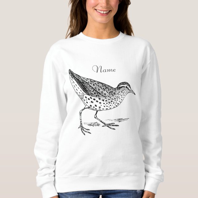 Sandpiper Shorebird Thunder_Cove Sweatshirt (Vorderseite)