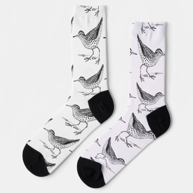 Sandpiper Ufervogel Thunder_Cove Socken (Linkes Detail)