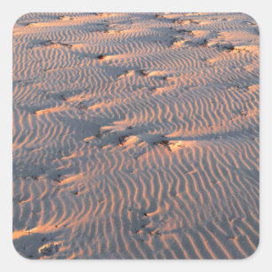 Sandrippen Quadratischer Aufkleber