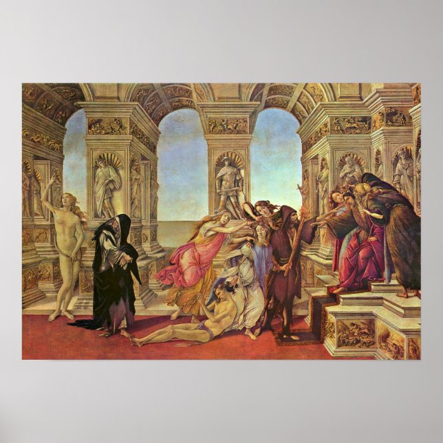 Sandro Botticelli - Calumny, Apelles Poster (Vorne)
