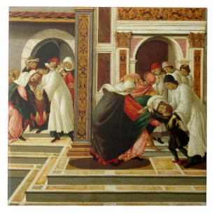 Sandro Botticelli - Das letzte Wunder und der Tod Fliese