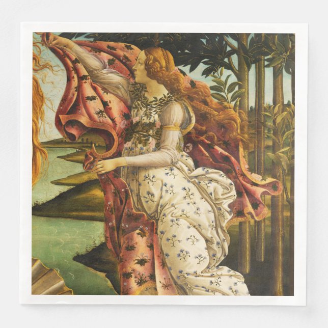 Sandro Botticelli "Die Geburt der Venus - Hora" Pa Serviette (Vorderseite)