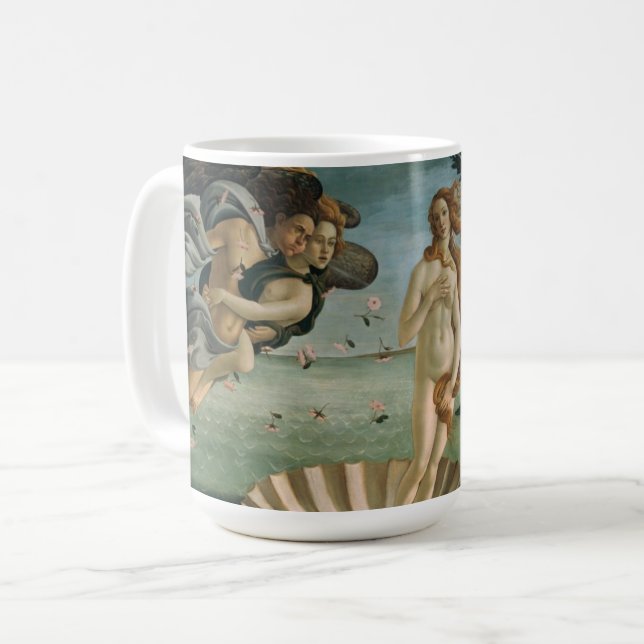 Sandro Botticelli | Die Geburt der Venus Kaffeetasse (Vorderseite Links)