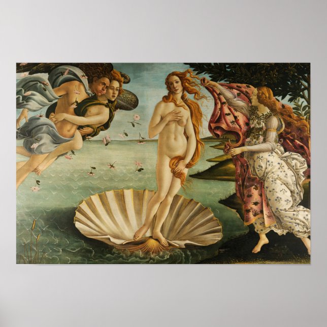 Sandro Botticelli - Die Geburt der Venus Poster (Vorne)