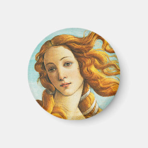 Sandro Botticelli Die Geburt des Venus-Gesichtsdet Magnet