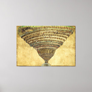 Sandro Botticelli Die Karte der Hölle Dante Das Gö Leinwanddruck