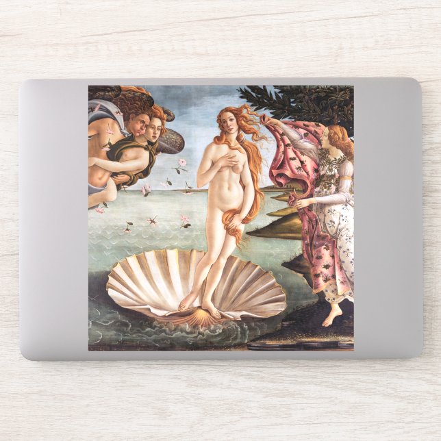 Sandro Botticelli - Geburt der Venus Aufkleber (Computer)