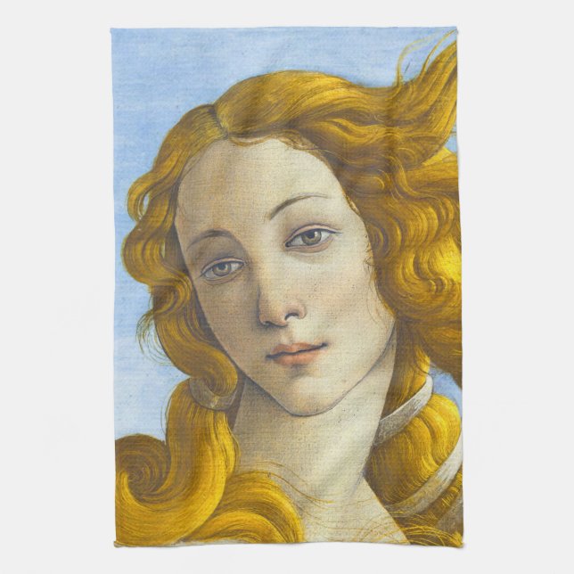 Sandro Botticelli - Geburt der Venus-Details Geschirrtuch (Vertikal)