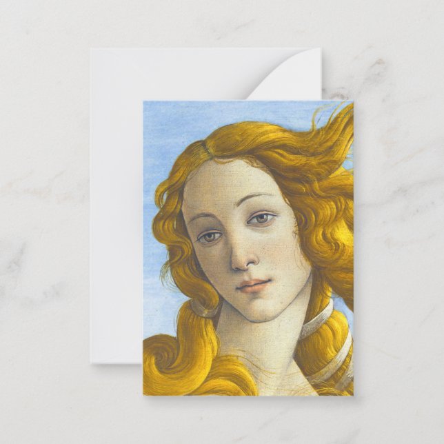 Sandro Botticelli - Geburt der Venus-Details Mitteilungskarte (Vorderseite)