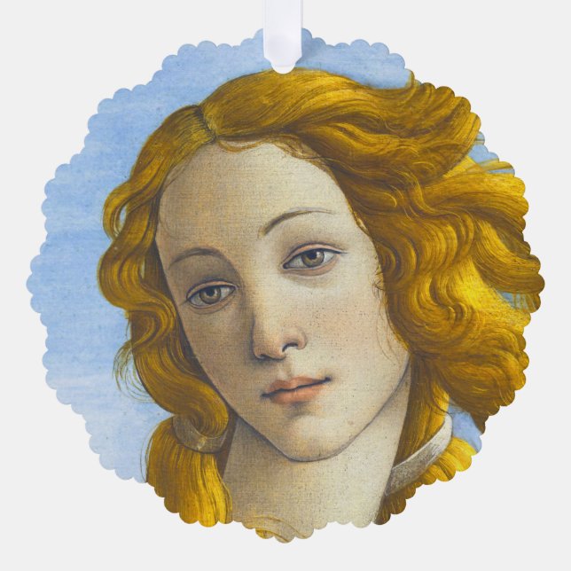 Sandro Botticelli - Geburt der Venus-Details Ornament Karte (Vorderseite)