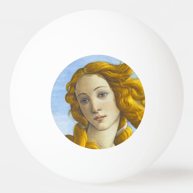 Sandro Botticelli - Geburt der Venus-Details Tischtennisball (Vorderseite)