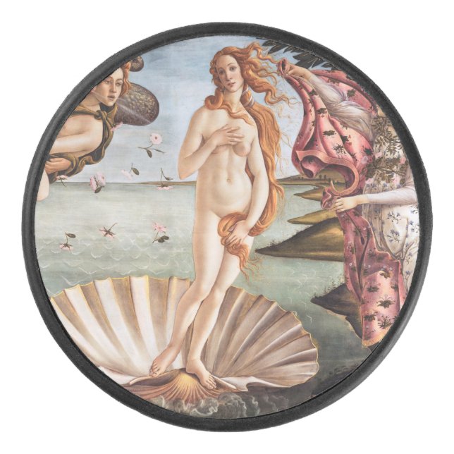 Sandro Botticelli - Geburt der Venus Eishockey Puck (Vorderseite)