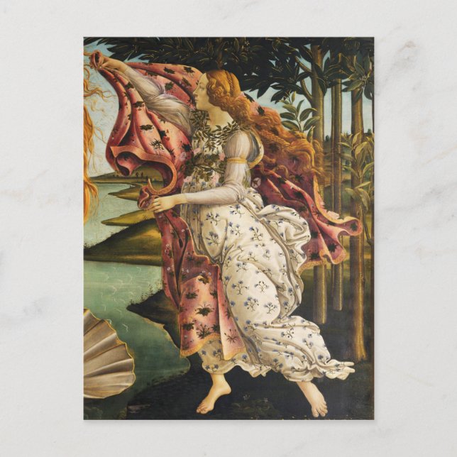 Sandro Botticelli Geburt der Venus Hora des Frühli Postkarte (Vorderseite)
