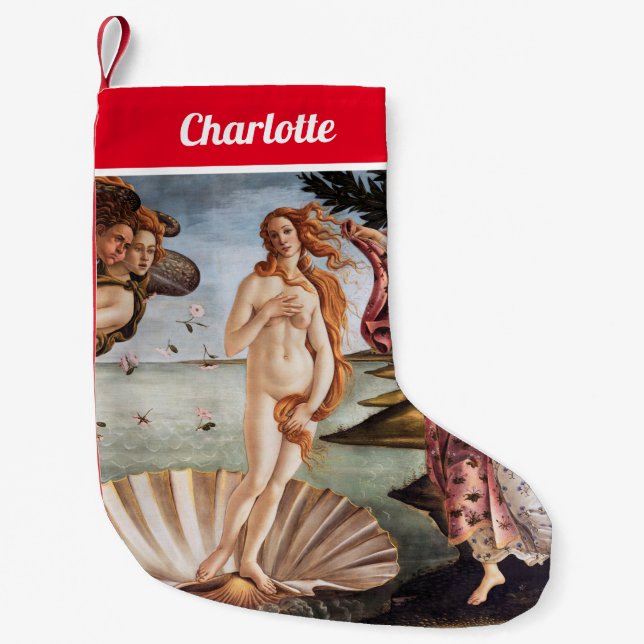 Sandro Botticelli - Geburt der Venus Kleiner Weihnachtsstrumpf (Vorderseite)