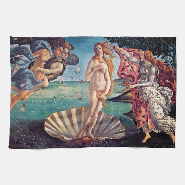 Sandro Botticelli - Geburt der Venus - Kunst der K Handtuch (Horizontal)