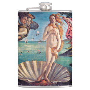 Sandro Botticelli - Geburt der Venus - Kunstwerk Flachmann