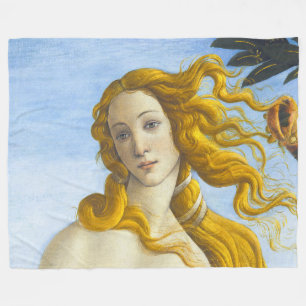 Sandro Botticelli - Geburt der Venus Nah-up Fleecedecke
