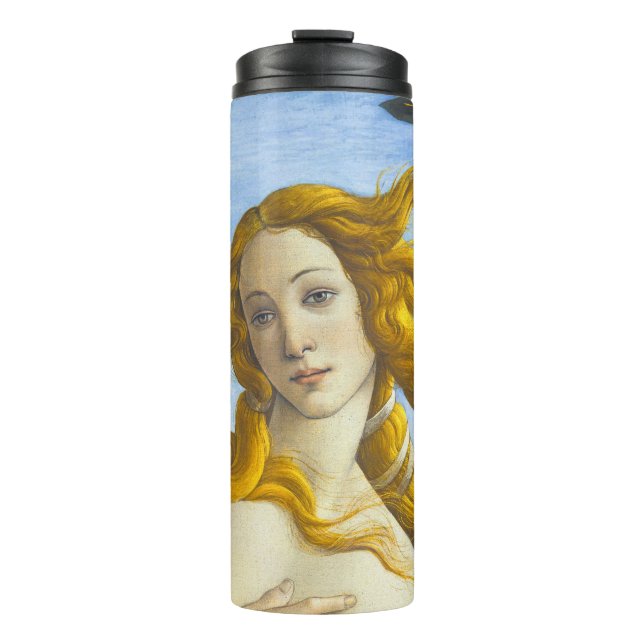 Sandro Botticelli - Geburt der Venus Nah-up Thermosbecher (Vorderseite)