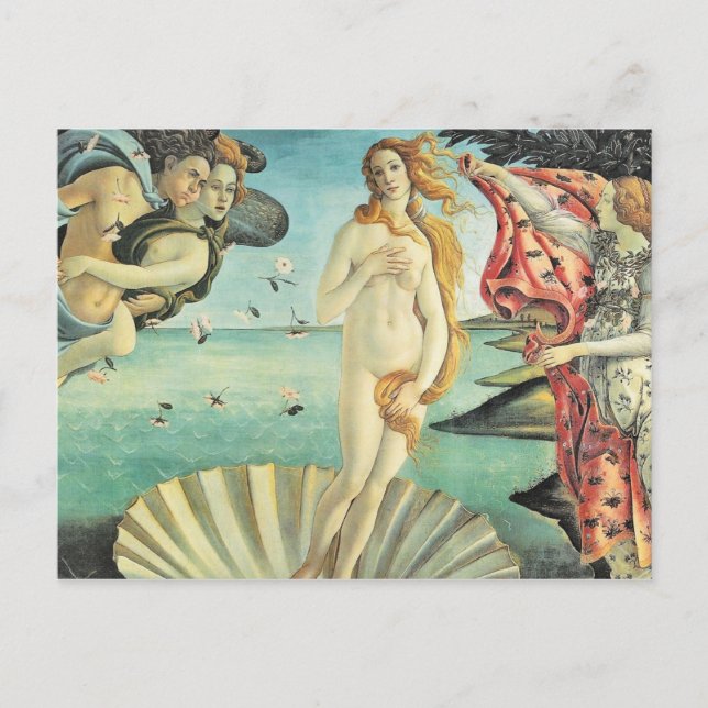 Sandro Botticelli Geburt der Venus Postkarte (Vorderseite)