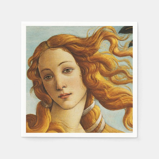 Sandro Botticelli - Goddess Venus Avatar Kunstmuse Serviette (Vorderseite)