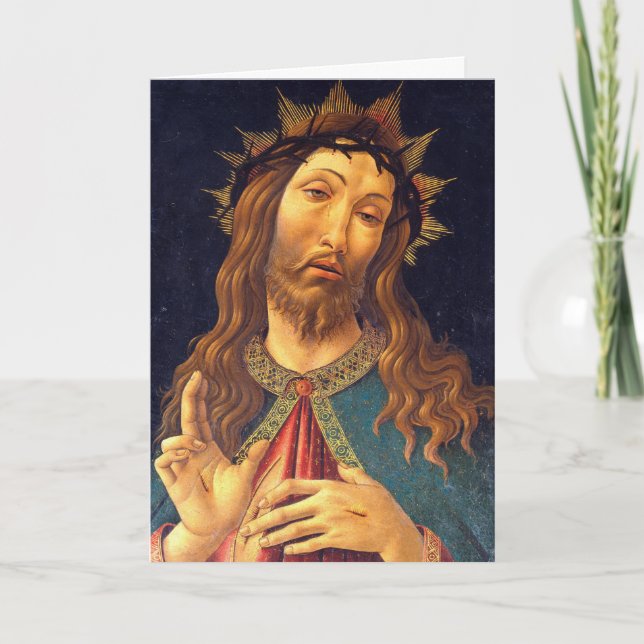 Sandro Botticelli Jesus Christ Crown Thorns Lent Karte (Vorderseite)