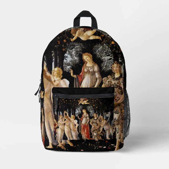 Sandro Botticelli - La Primavera Bedruckter Rucksack (Vorderseite)