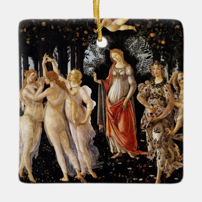 Sandro Botticelli - La Primavera Keramikornament (Vorderseite)