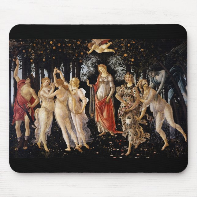 Sandro Botticelli - La Primavera Mousepad (Vorne)