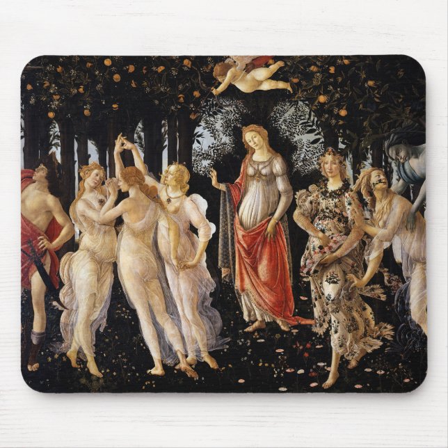 Sandro Botticelli - La Primavera Mousepad (Vorne)