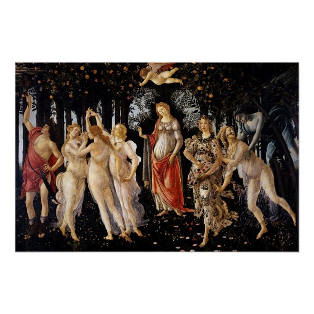 Sandro Botticelli - La Primavera Poster (Vorderseite)