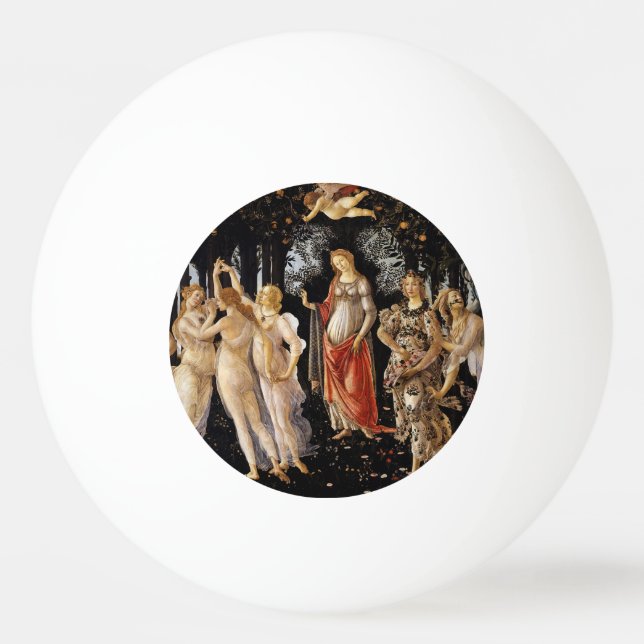 Sandro Botticelli - La Primavera Tischtennisball (Vorderseite)