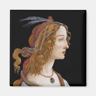 Sandro Botticelli - Portrait von Simonetta Vespucc Magnet