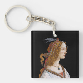 Sandro Botticelli - Portrait von Simonetta Vespucc Schlüsselanhänger