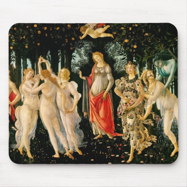 Sandro Botticelli "Primavera (Frühling)" Mousepad (Vorne)