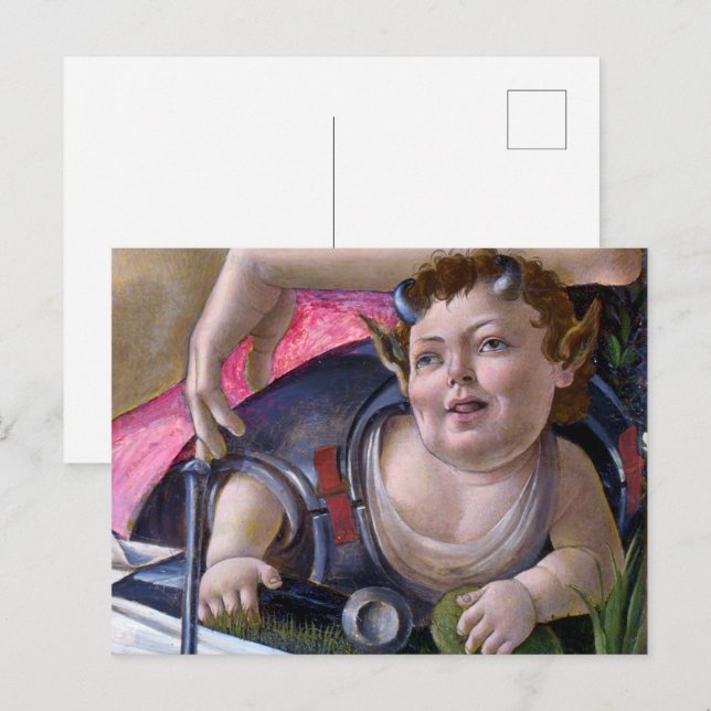 Sandro Botticelli - Venus und Mars - Putti Postkarte (Vorne/Hinten)