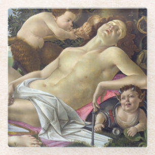 Sandro Botticelli - Venus und Mars, rechte Seite Glasuntersetzer