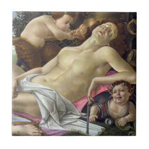 Sandro Botticelli - Venus und Mars, rechts Fliese