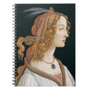 Sandro Botticellis I Portrait of a Lady (1480) Notizblock