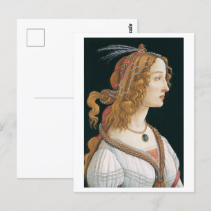 Sandro Botticellis I Portrait of a Lady (1480) Postkarte