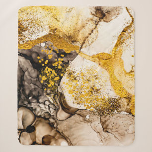 Sands-Wildnis - KUNST. Goldener Strudel. Lebendig  Sherpadecke