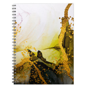 Sands Wildnis- KUNST. Goldener Strudel. Lebendig u Notizblock