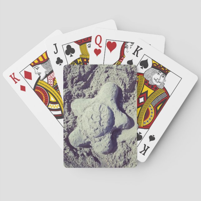 Sandschildkröten-Spielkarten Spielkarten (Rückseite)