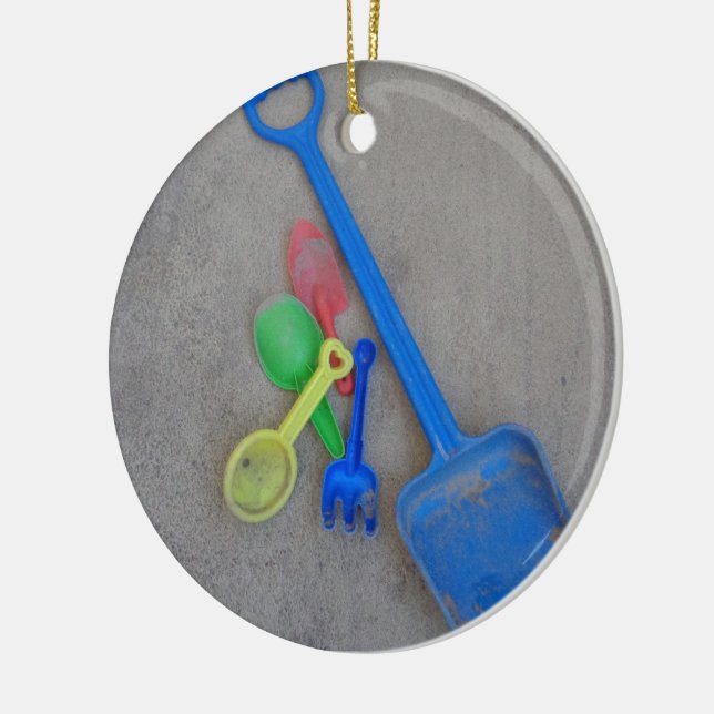 Sandschuhe, Kinderspielplatz, Sommer Keramik Ornament (Links)
